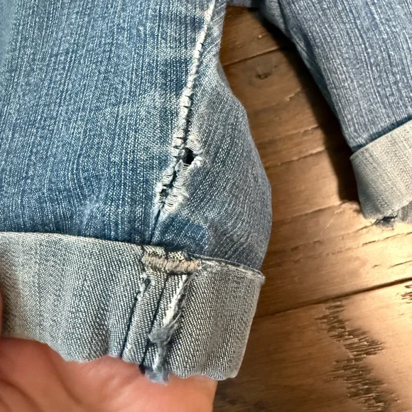 Lee Women's Comfort Waistband Shorts Stretch Denim Sz 18 Plus Cargo Pockets Y2k - Picture 5 of 10